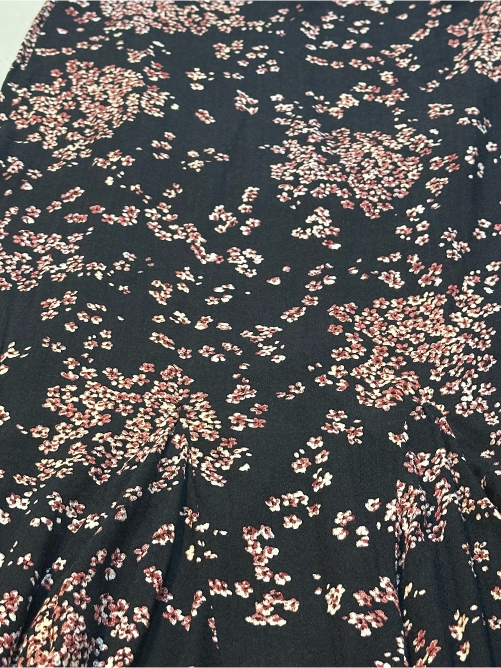 Free People Black Floral Handkerchief Hem Skirt Size 2 - Picture 3 of 12